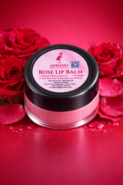 Rose Herbal Lip Balm | Deep Moisturizing | Soft & Pink Lips | Repairs Dry & Chapped Lips | For Men & Women