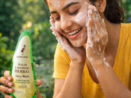 Turmeric Sandalwood Herbal Face Wash for Natural Skin Care