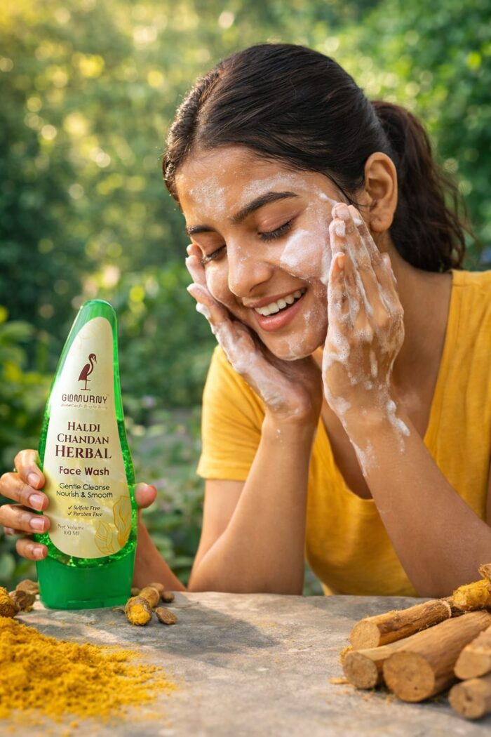 Turmeric Sandalwood Herbal Face Wash for Natural Skin Care