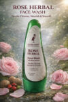 Herbal Rose Face Cleanser for Removing Dirt Oil and Impurities