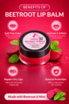 Beetroot Lip Balm | Natural Pink Tint & Deep Moisturization | Repairs Dry & Chapped Lips | Herbal Lip Care for Men & Women - Image 3