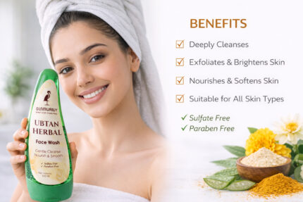 Herbal Ubtan Face Cleanser for Removing Dirt Oil and Impurities