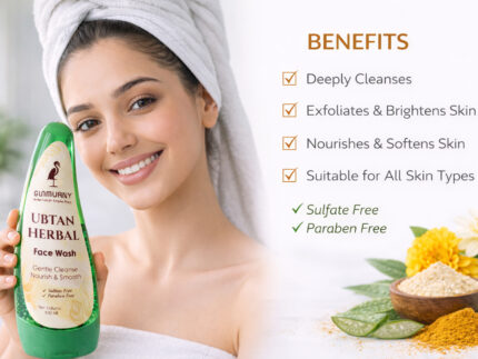 Herbal Ubtan Face Cleanser for Removing Dirt Oil and Impurities