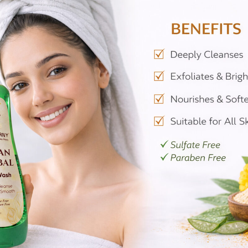 Herbal Ubtan Face Cleanser for Removing Dirt Oil and Impurities