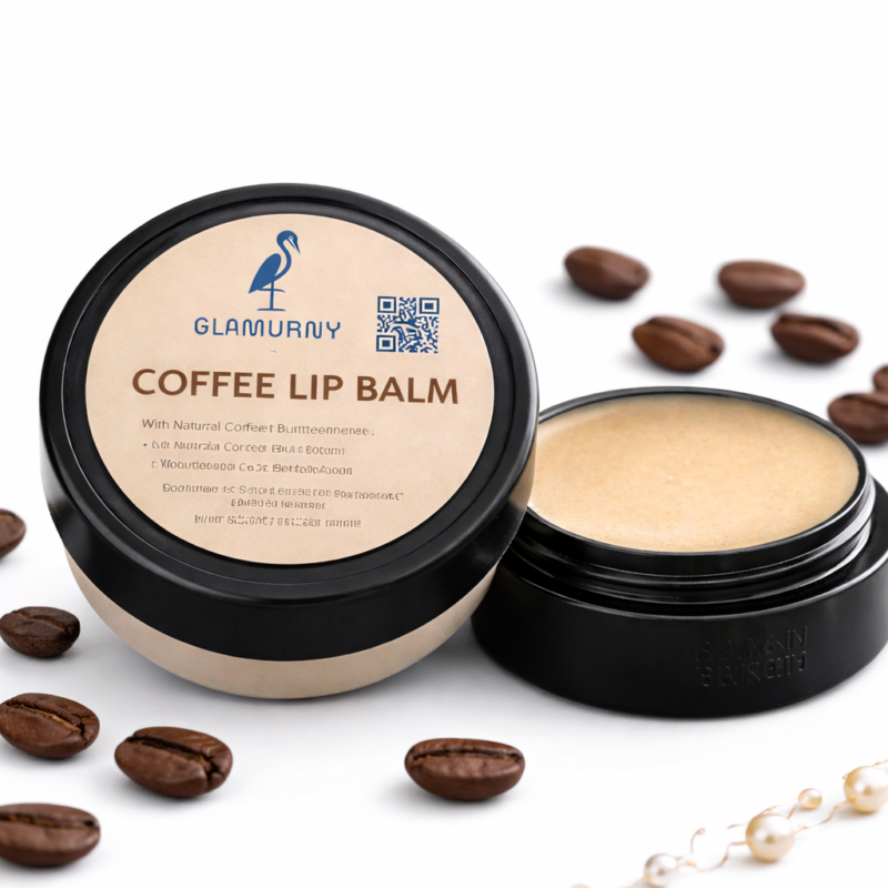 Glamurny Coffee Herbal Lip Balm for Deep Moisturizing and Lip Repair