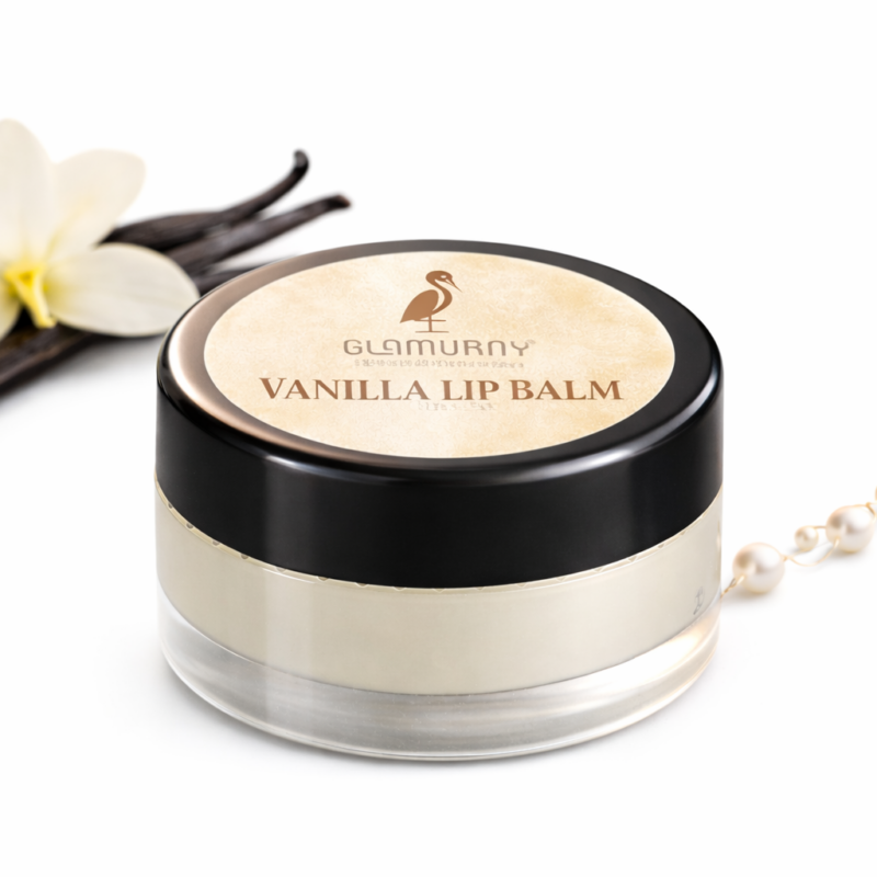 Glamurny Vanilla Herbal Lip Balm for Soft Smooth and Moisturized Lips