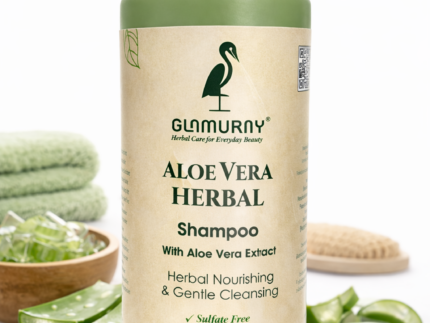 Glamurny Herbal Aloe Vera Shampoo for Nourished Scalp and Soft Hair