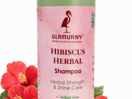 Glamurny Hibiscus Herbal Shampoo for Strong and Shiny Hair