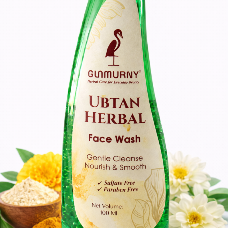 Glamurny Ubtan Herbal Face Wash for Deep Cleansing and Skin Brightening