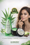 Glamurny Aloe Vera Face Wash 100ml & Green Apple Lip Balm 8g Combo | Herbal Face & Lip Care Kit