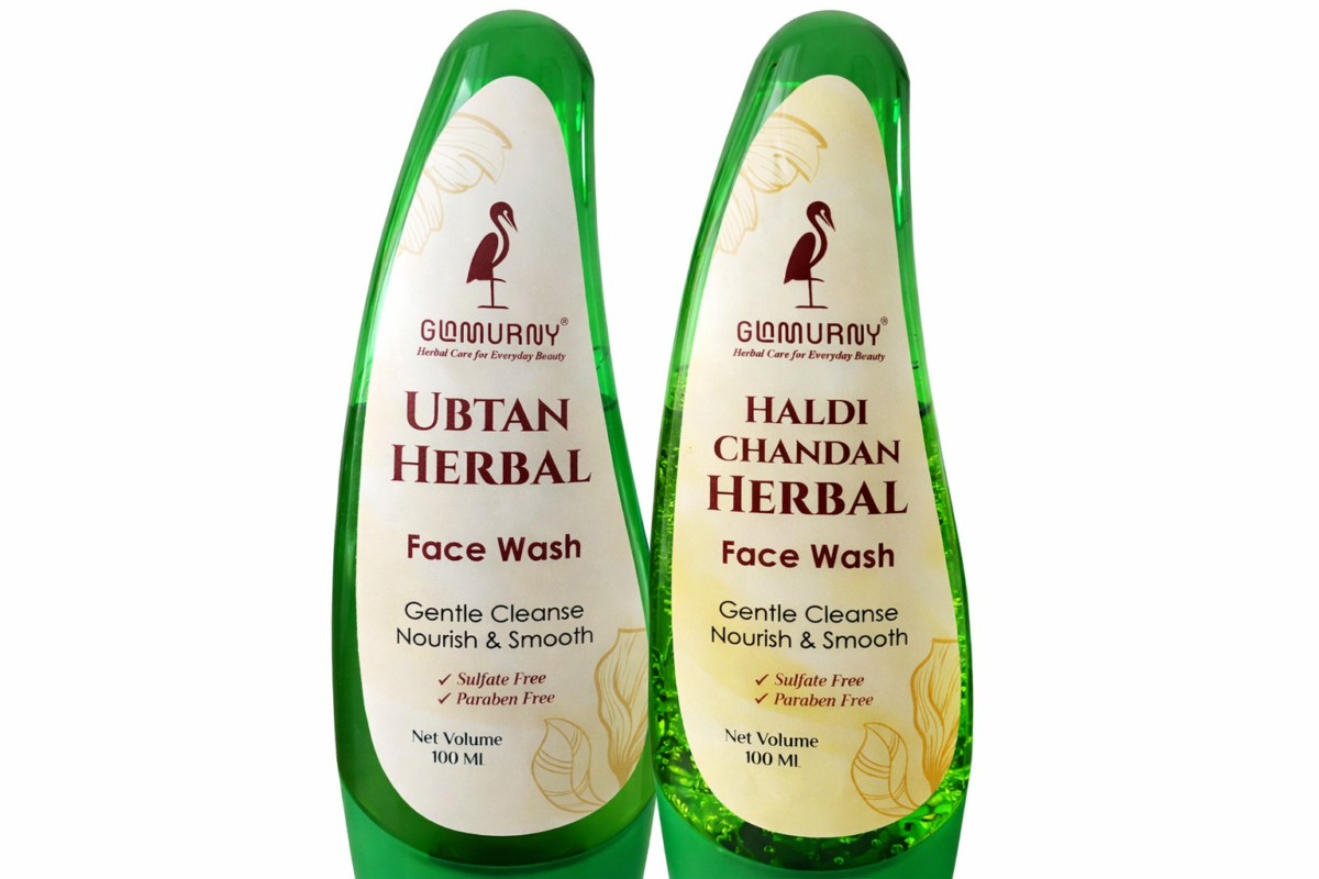 Glamurny Haldi Chandan Herbal Face Wash turmeric sandalwood skincare
