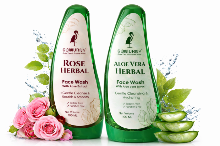 Aloe Vera Rose Face Wash herbal natural face cleanser for glowing skin