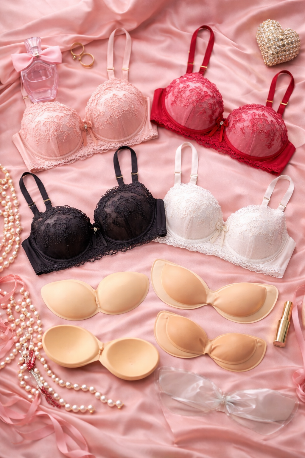“Glamurny colored bra lingerie accessories for women – stylish and comfortable innerwear accessories.”
