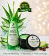 Glamurny Aloe Vera Face Wash 100ml & Green Apple Lip Balm 8g Combo | Herbal Face & Lip Care Kit